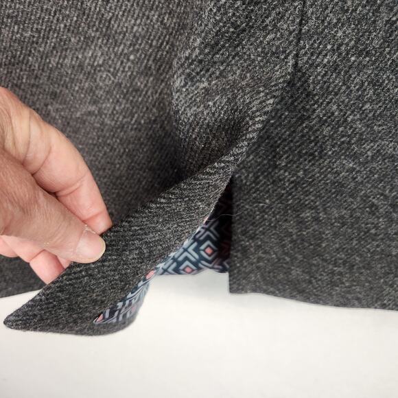 Ted Baker Men's Westun Wool Blend PeaCoat Amazing Lining Size 7 (US 3XL) NEW!!! - Picture 13 of 16